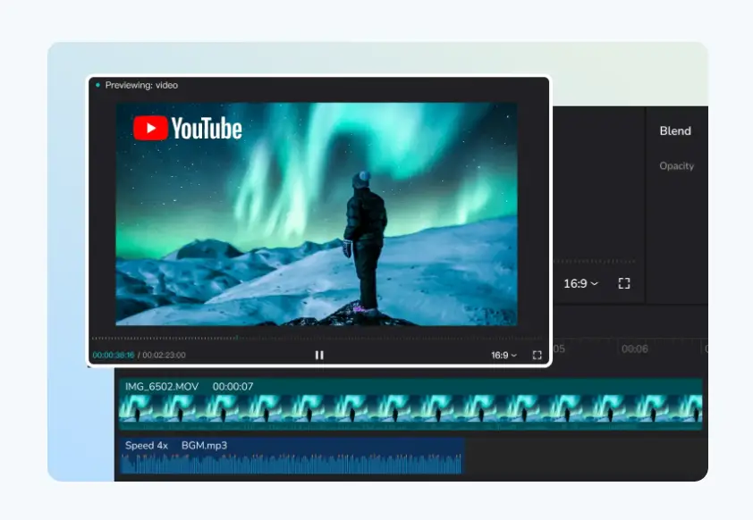 YouTubeの動画編集サンプル