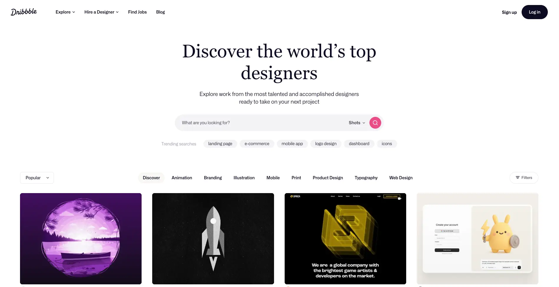 Webアプリデザインの参考になるギャラリーサイト『Dribbble』